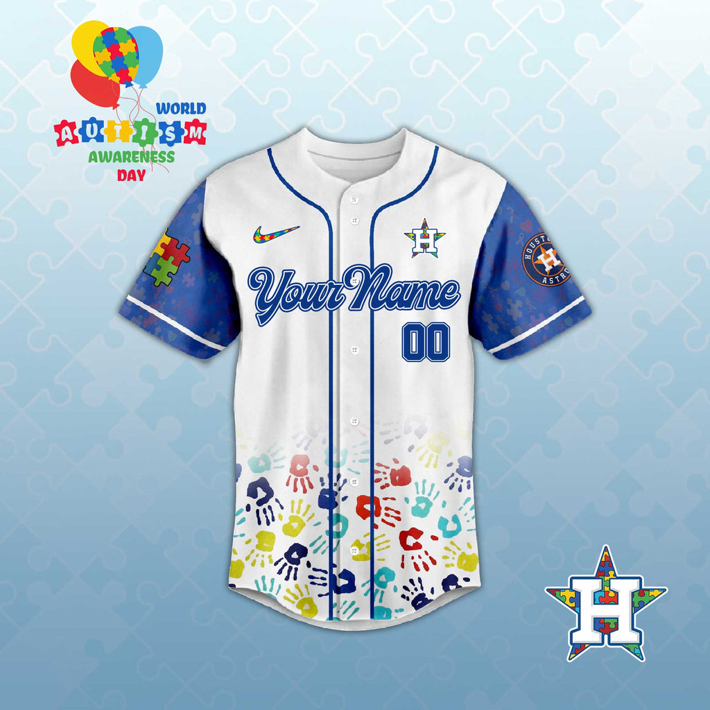 H.Astros Autism Awareness 2026 Limited Editions Baseball Jersey.