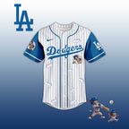 Baseball Jersey L.A Dodgers Tom & Jerry Style – Cute Cartoon Fan Gift Shirt.