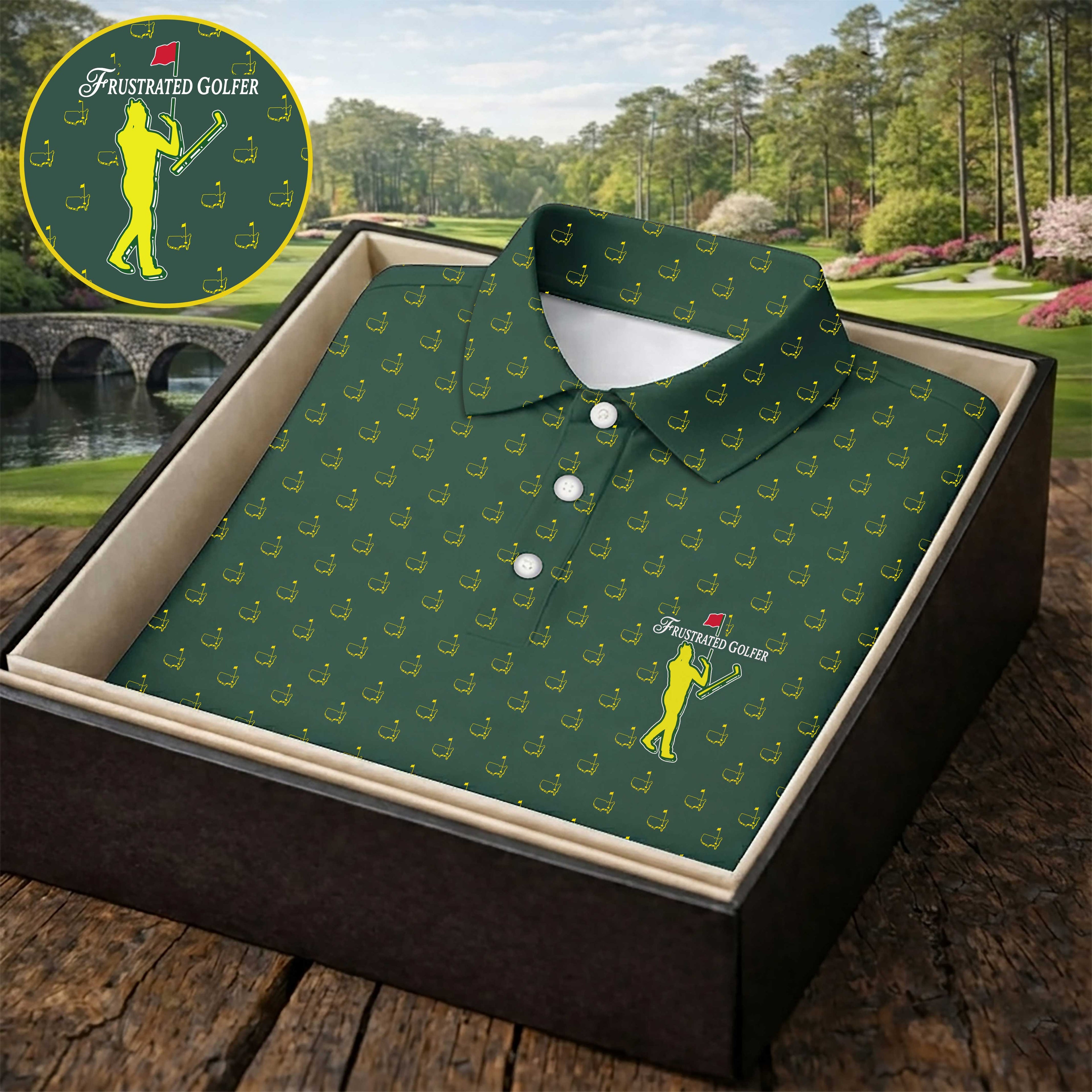 Shanker Golf Augusta Golf Tournament Golf Tops For Men, Men's Golf Shirt, Golf Gift For Men
