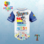 T.Rangers Autism Awareness 2026 Limited Editions Baseball Jersey.