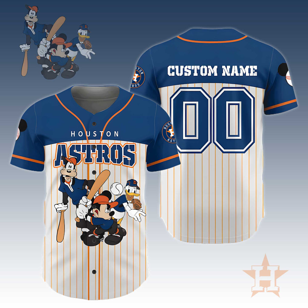 Houston A.M Baseball Jersey – Custom Name Number, Adorable Fan Gift.