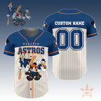 Houston A.M Baseball Jersey – Custom Name Number, Adorable Fan Gift.