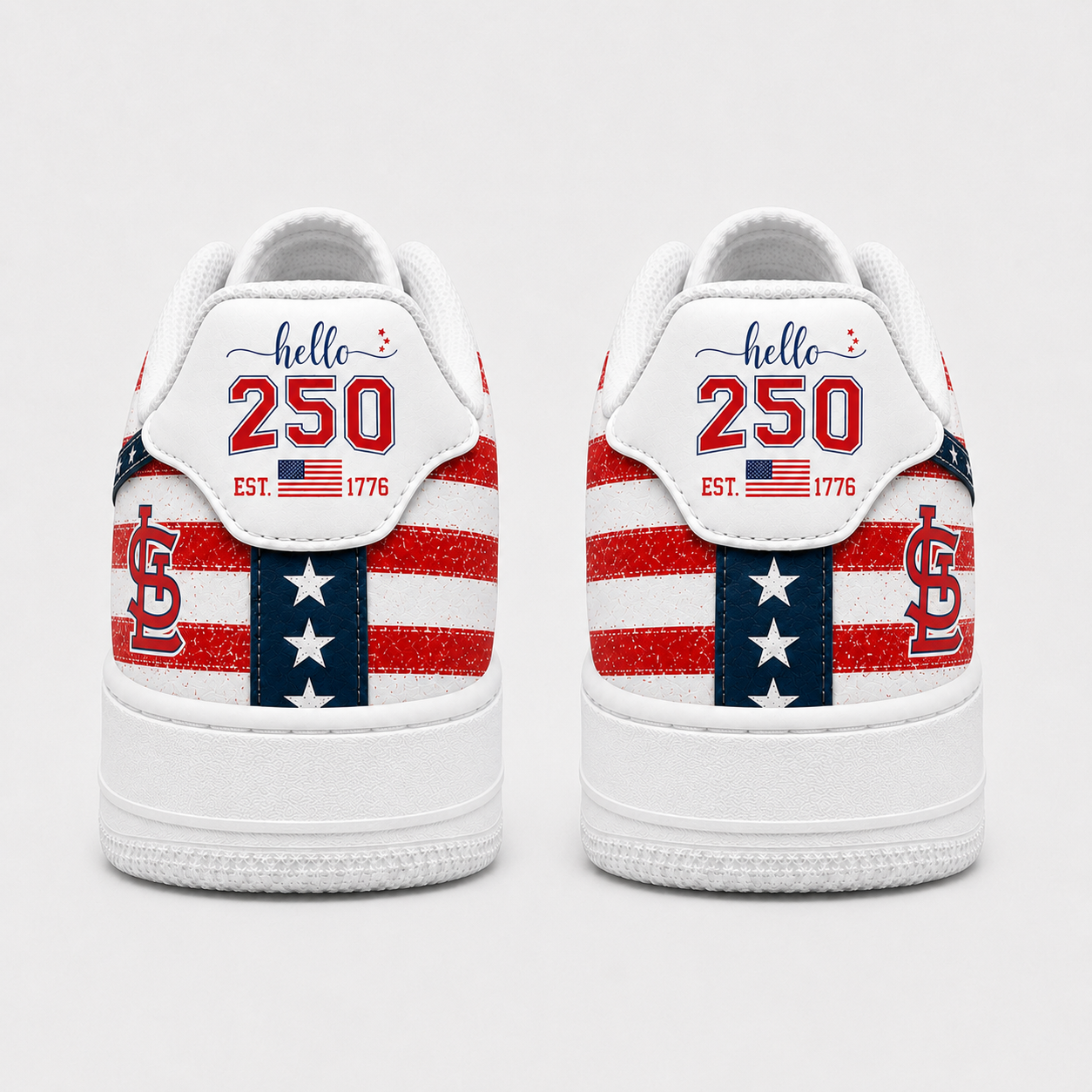 St - Louis - Cardinals | 250 Years Of America  Customized AF1 Shoes