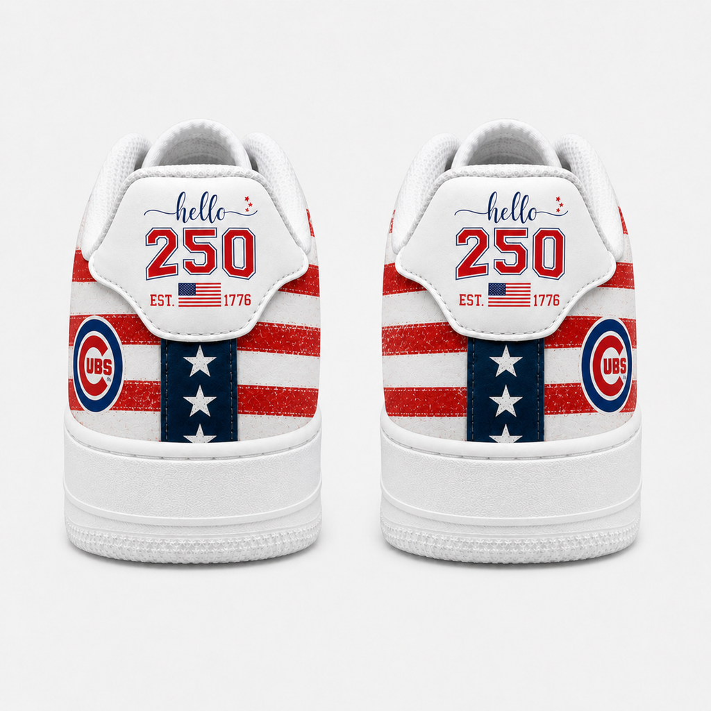Chicago-Cubs | 250 Years Of America  Customized AF1 Shoes