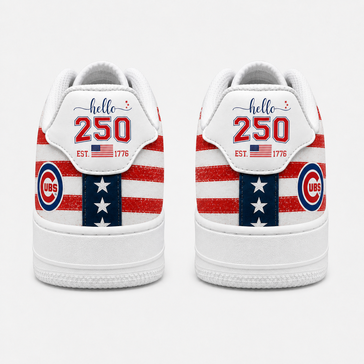 Chicago-Cubs | 250 Years Of America  Customized AF1 Shoes