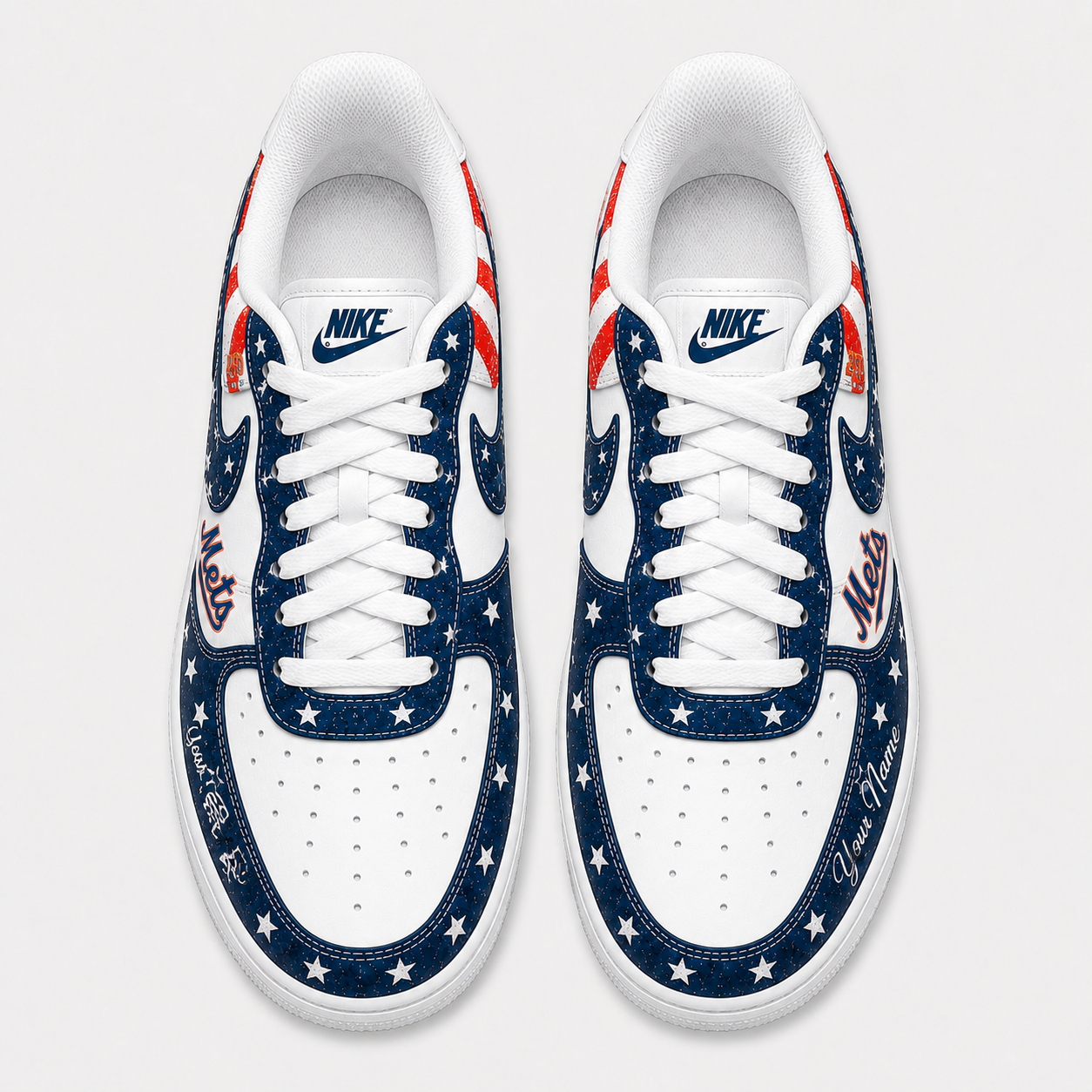 New York - Mets | 250 Years Of America  Customized AF1 Shoes