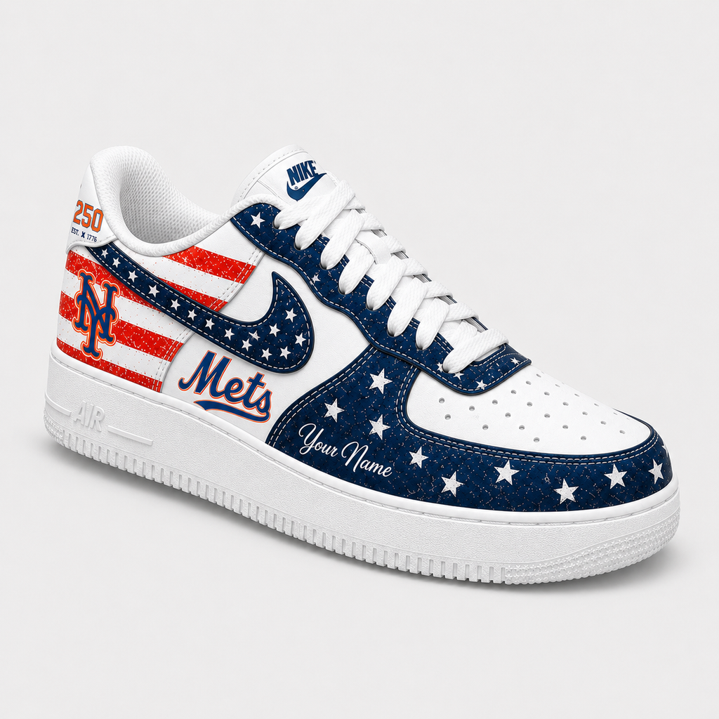New York - Mets | 250 Years Of America  Customized AF1 Shoes