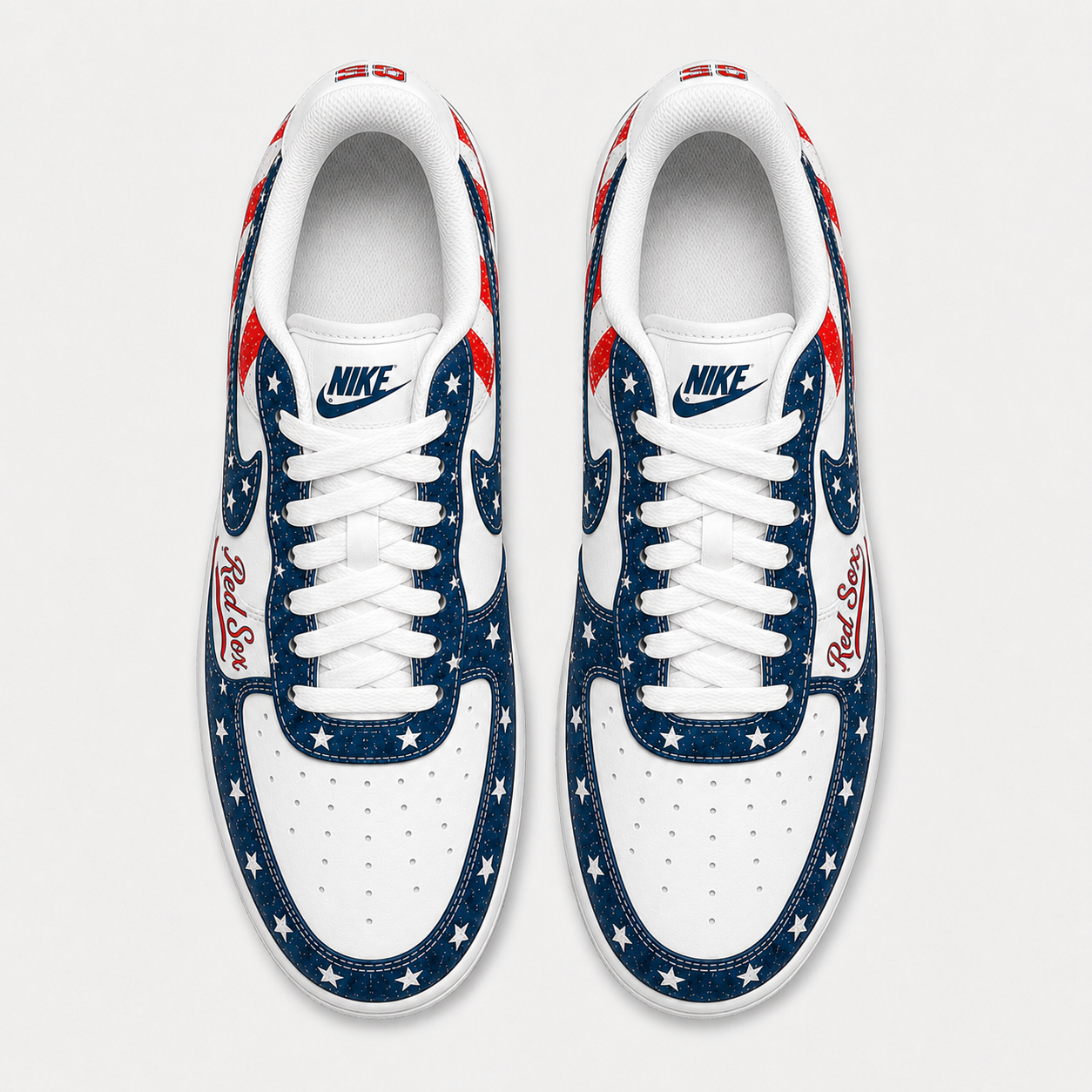 Boston - Red Sox | 250 Years Of America  Customized AF1 Shoes