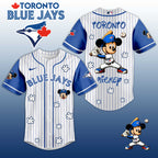Baseball Jersey T. Blue Jays Mickey Style – Cute Cartoon Fan Gift Shirt.