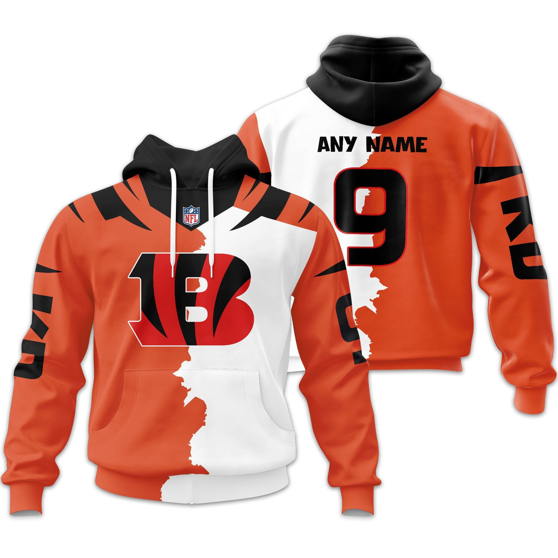 C.bengals | Premium  Home Mix Away Hoodie Nf1