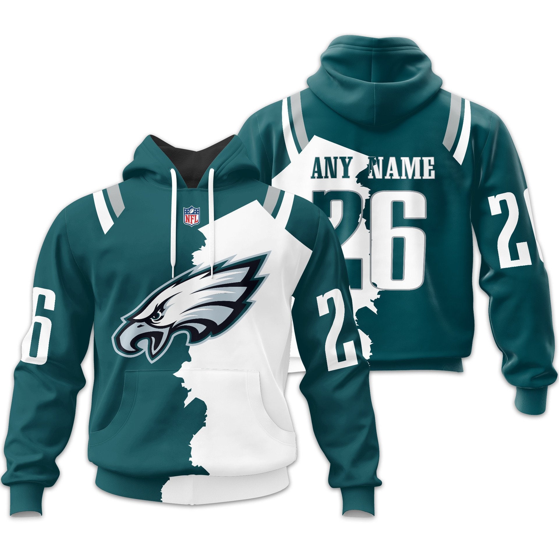 P.eagles | Premium  Home Mix Away Hoodie Nf1
