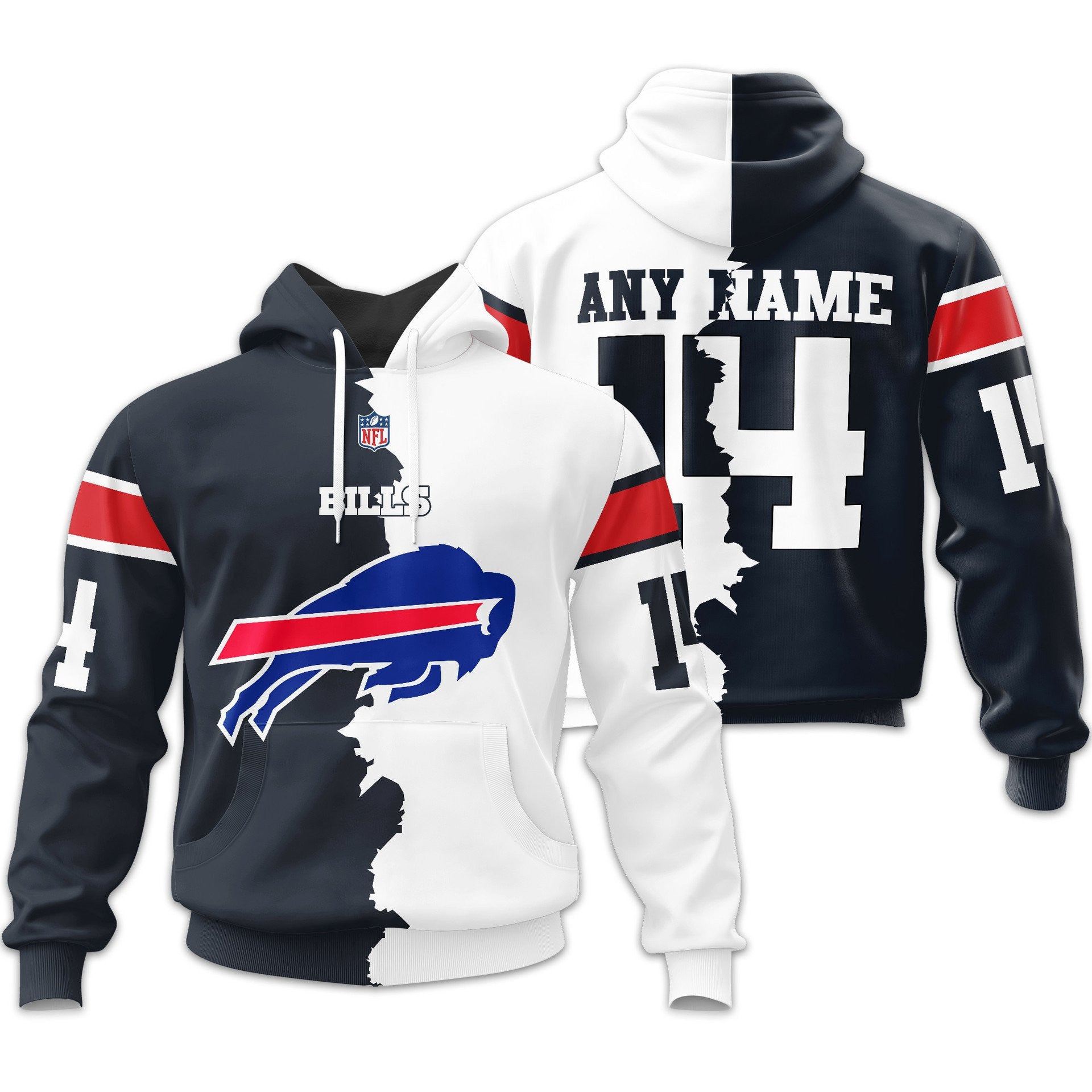 B.bills | Premium  Home Mix Away Hoodie Nf1