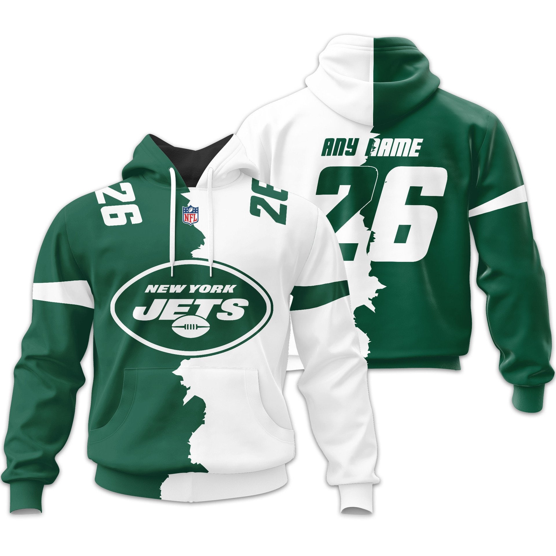 Ny.jets | Premium  Home Mix Away Hoodie Nf1