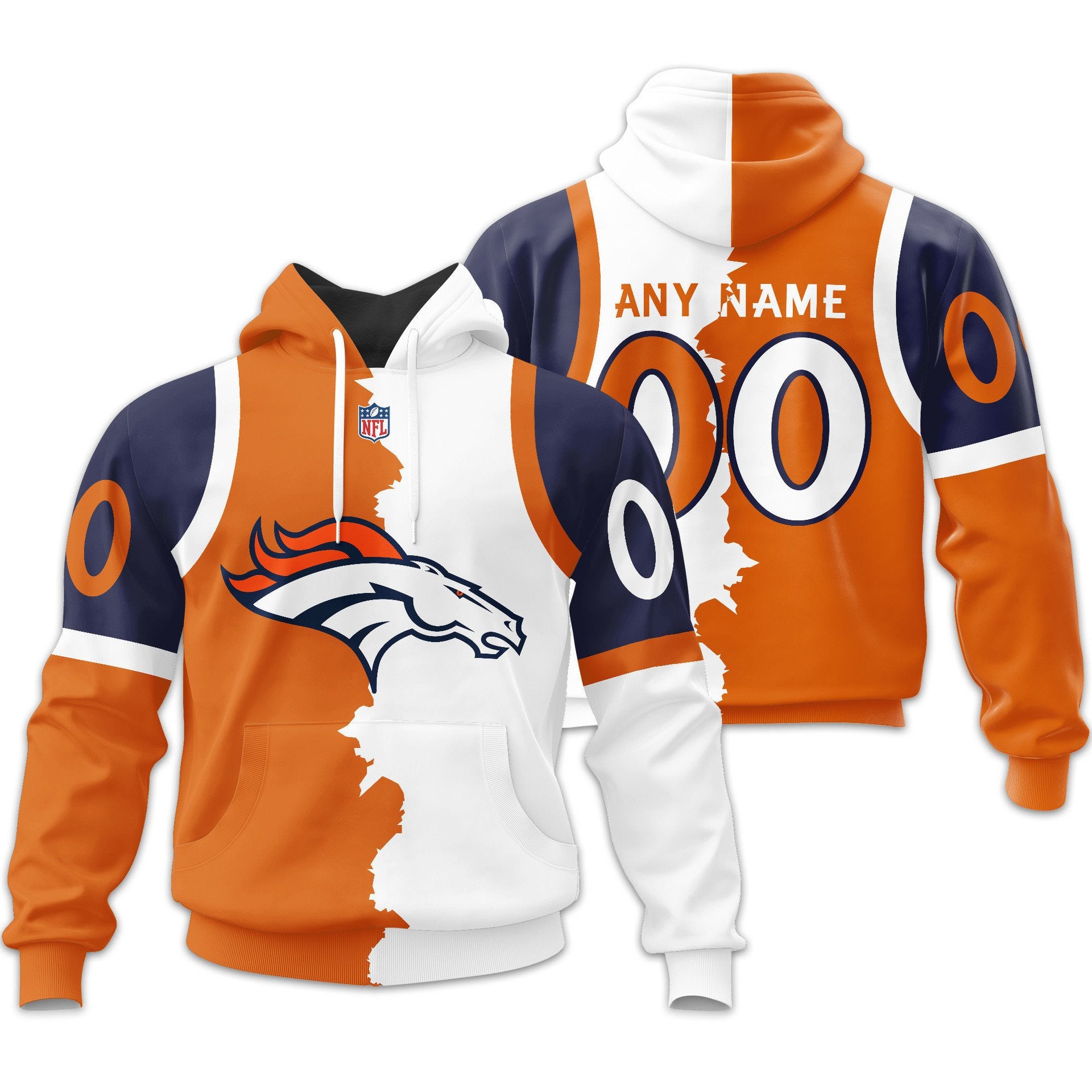 D.broncos | Premium  Home Mix Away Hoodie Nf1
