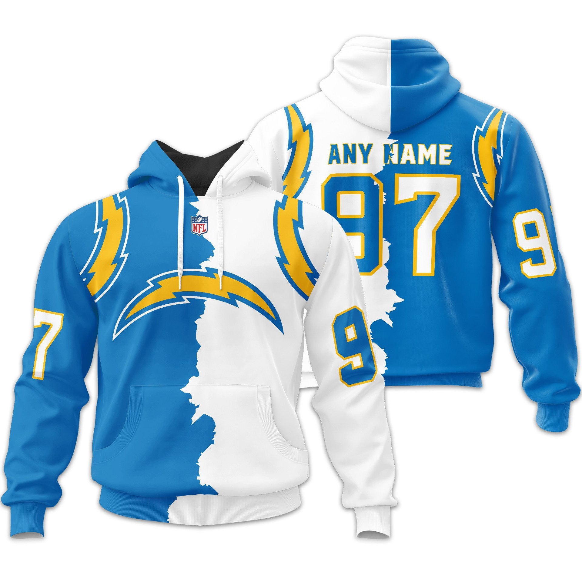 La.chargers | Premium  Home Mix Away Hoodie Nf1