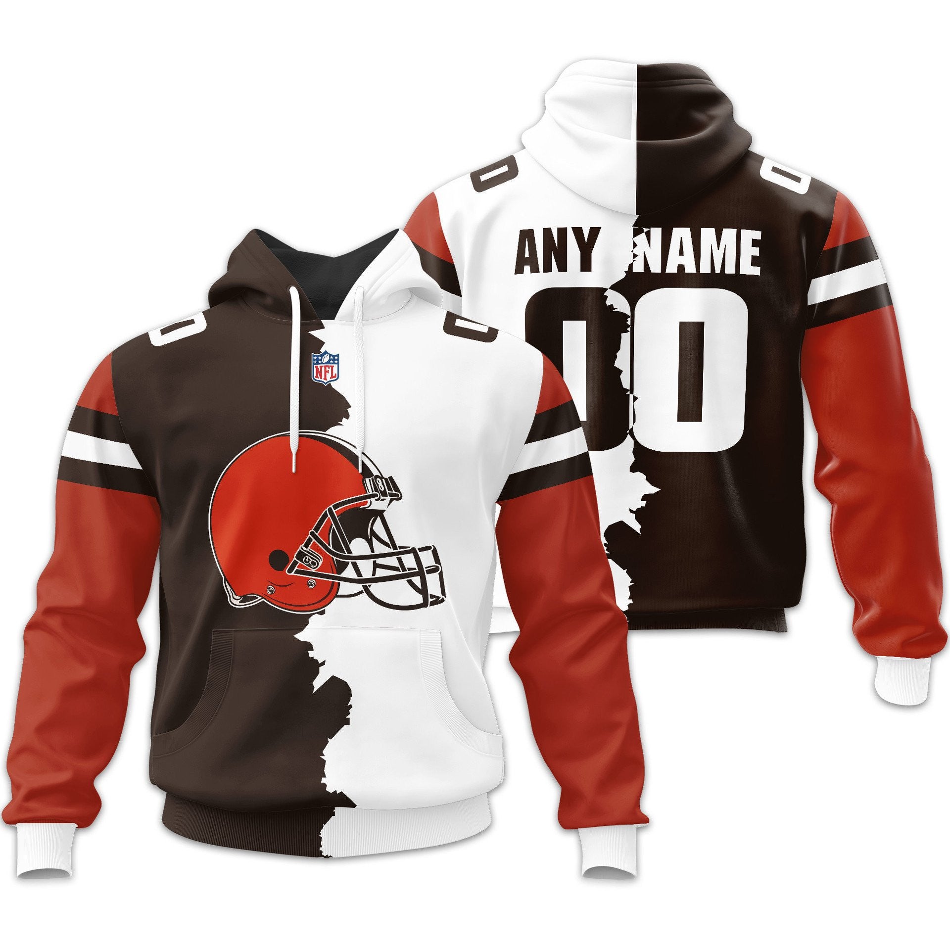 C.browns | Premium  Home Mix Away Hoodie Nf1