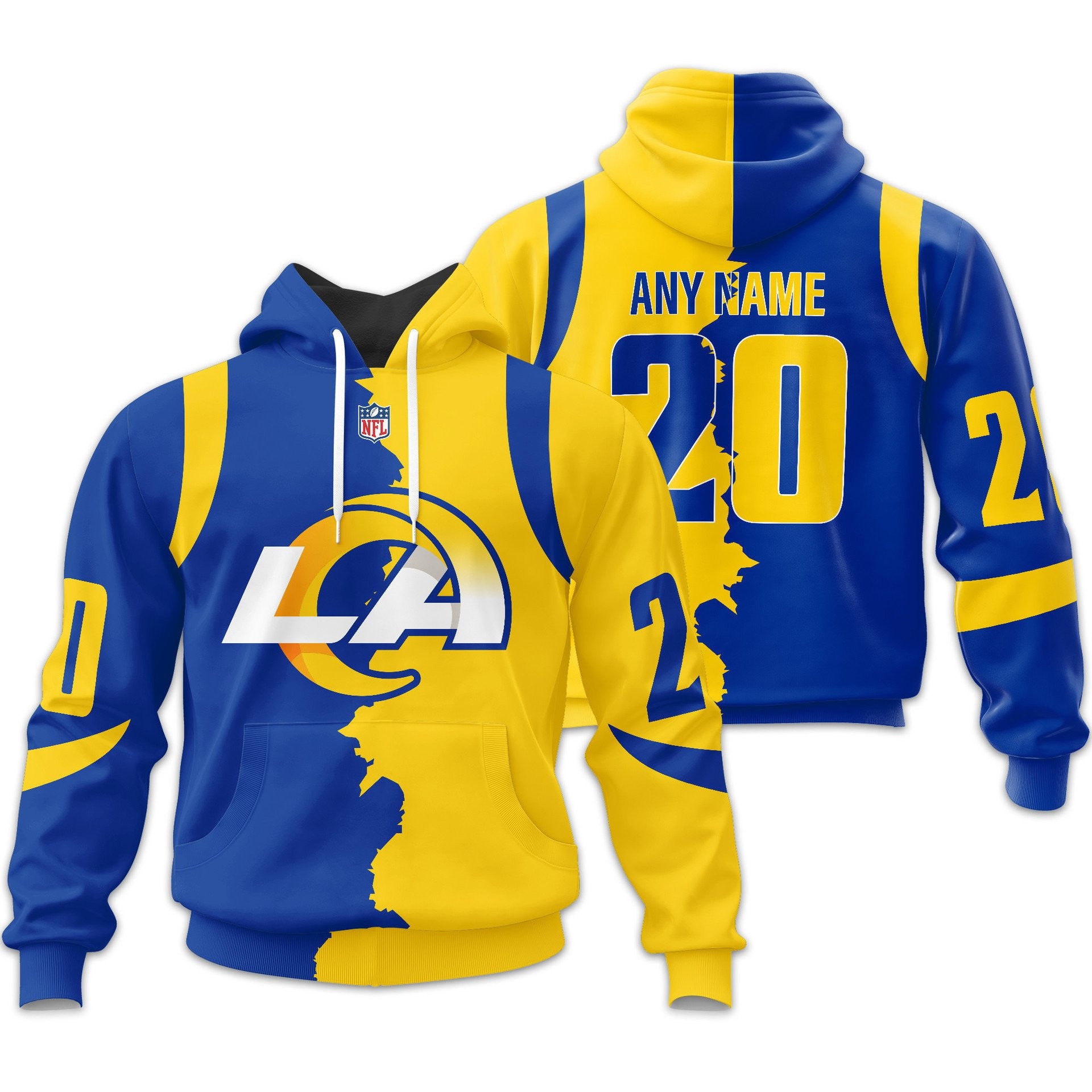 La.rams | Premium  Home Mix Away Hoodie Nf1