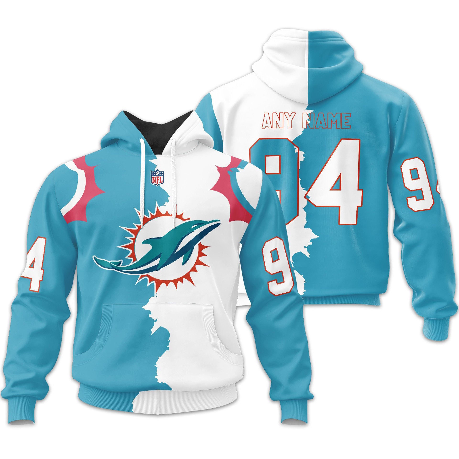 M.dolphins | Premium  Home Mix Away Hoodie Nf1
