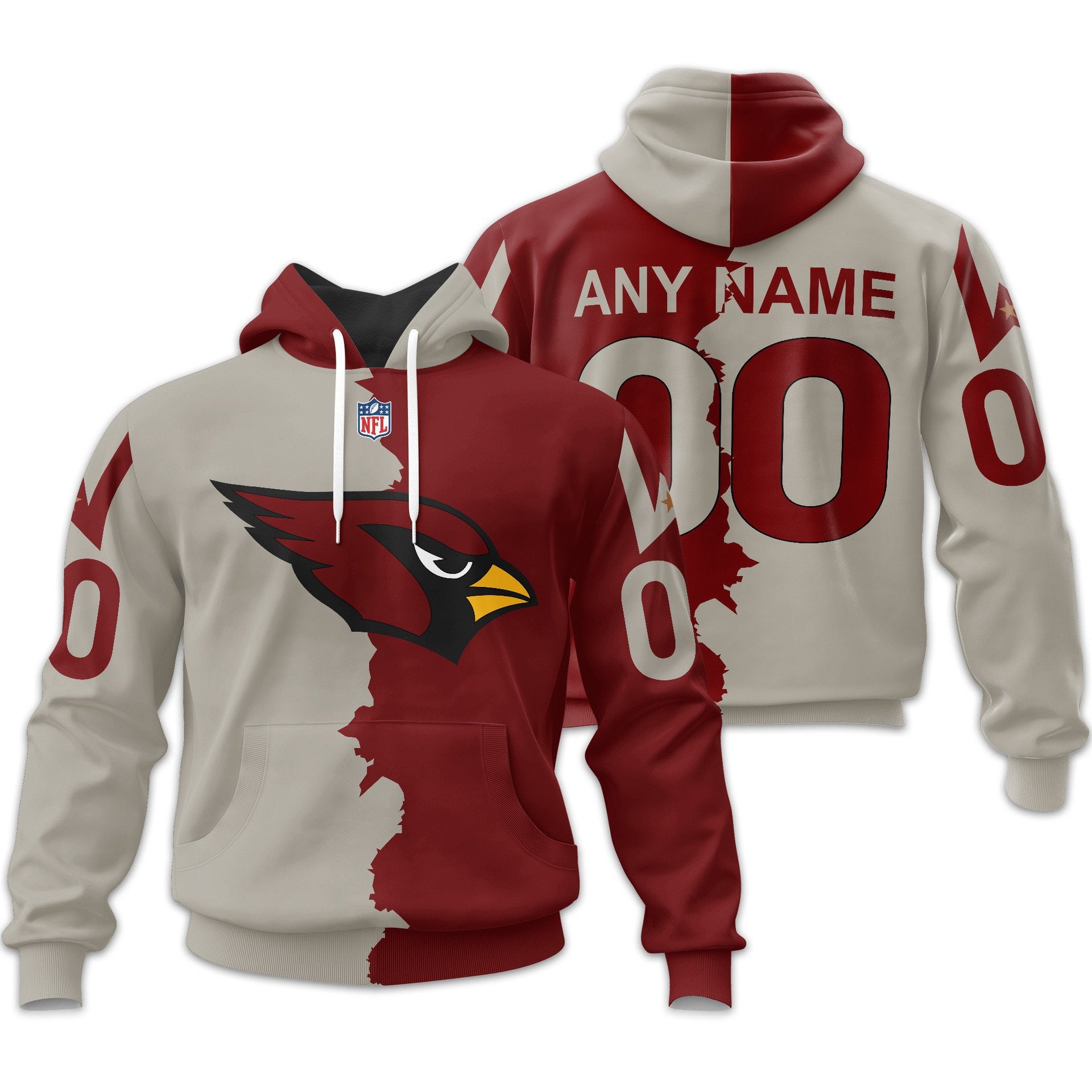 A.cardinals | Premium  Home Mix Away Hoodie Nf1