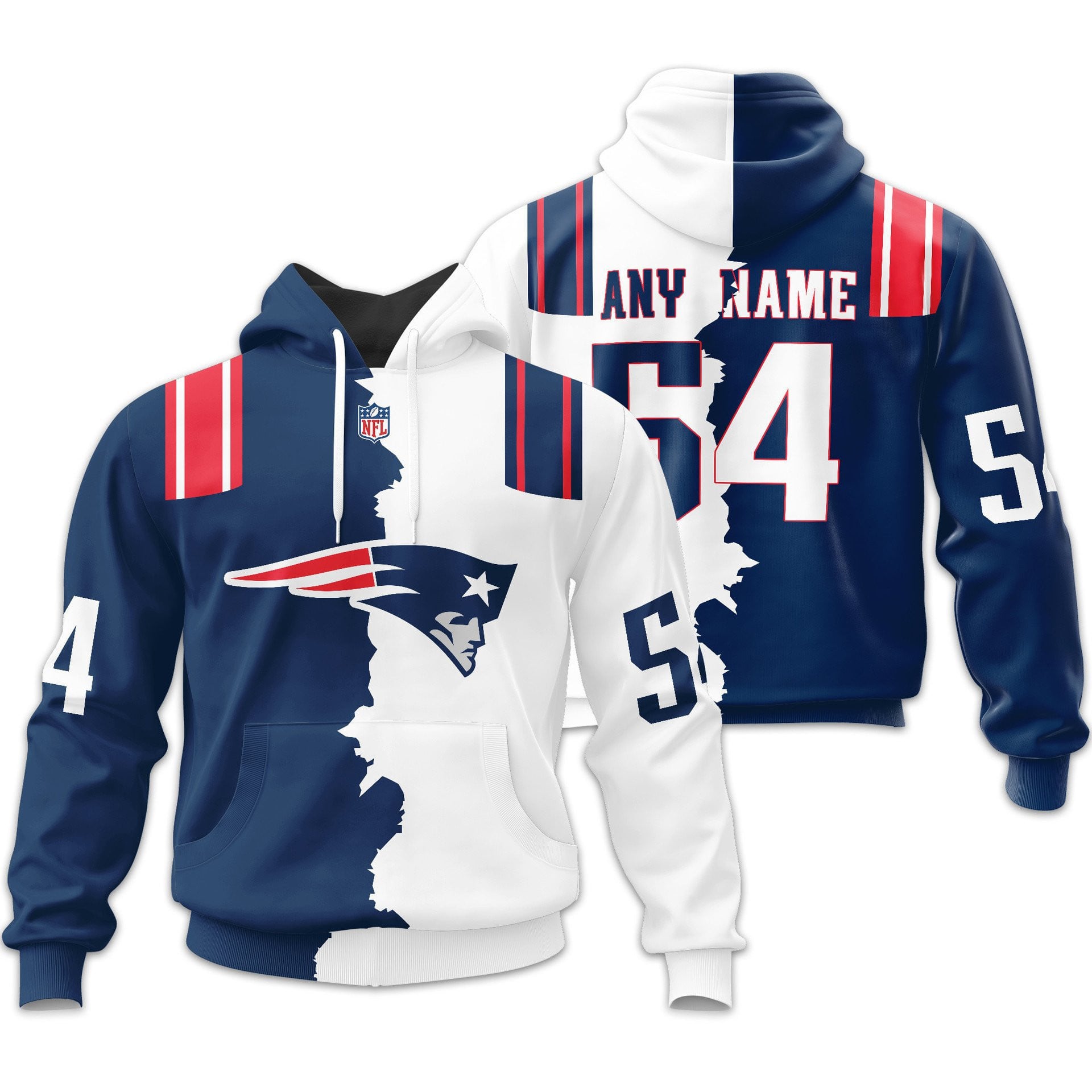 Ne.patriots | Premium  Home Mix Away Hoodie Nf1