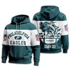 P.eagles | Premium  Touchdown Spirit Personalized Hoodie Nf1