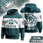 P.eagles | Premium  Touchdown Spirit Personalized Hoodie Nf1