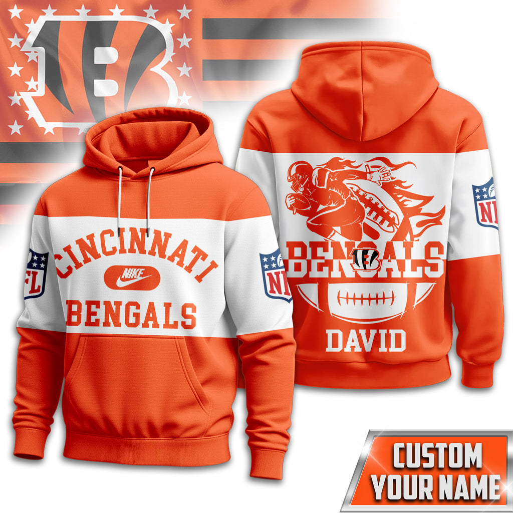 C.bengals | Premium  Touchdown Spirit Personalized Hoodie Nf1