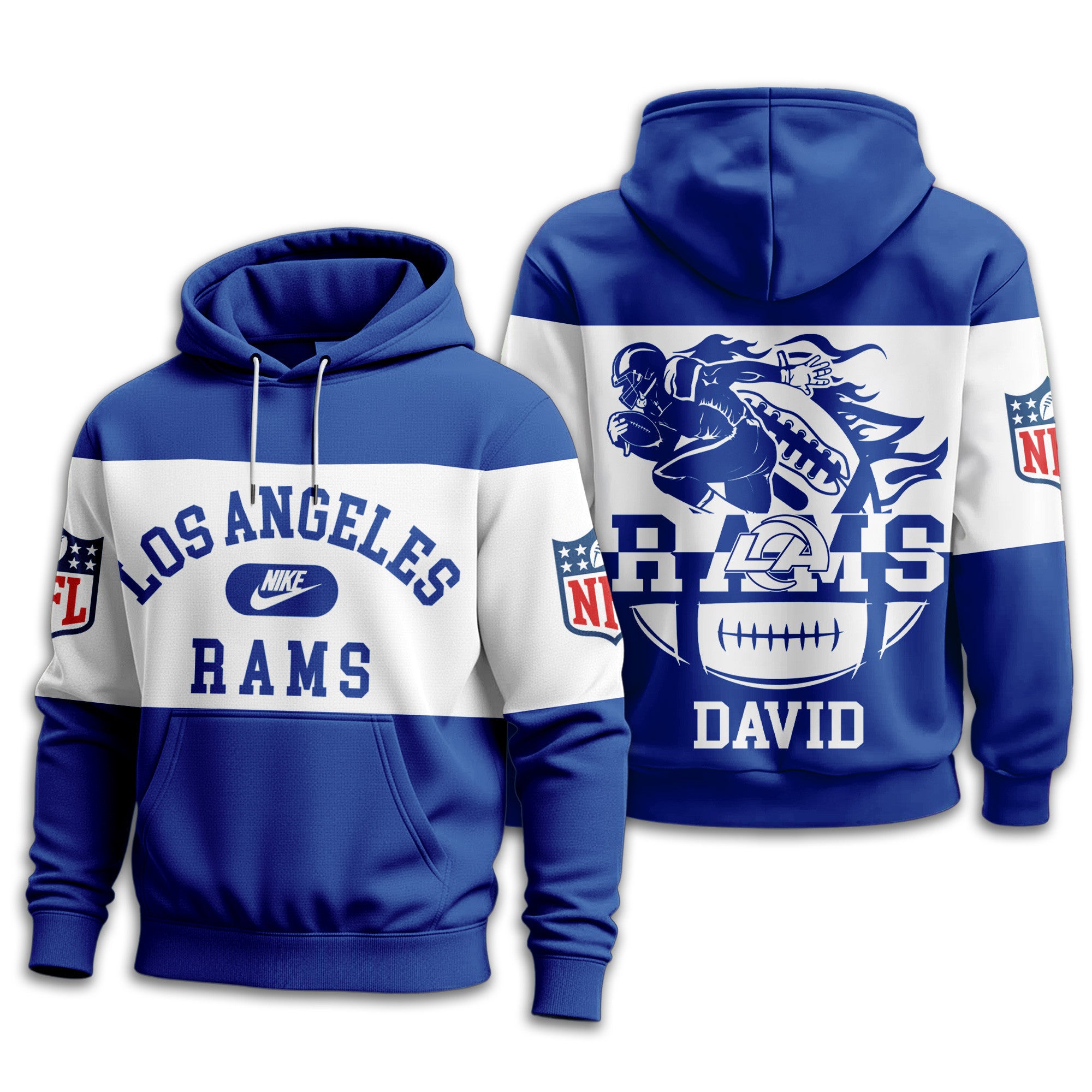 La.rams | Premium  Touchdown Spirit Personalized Hoodie Nf1