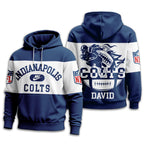 I.colts | Premium  Touchdown Spirit Personalized Hoodie Nf1