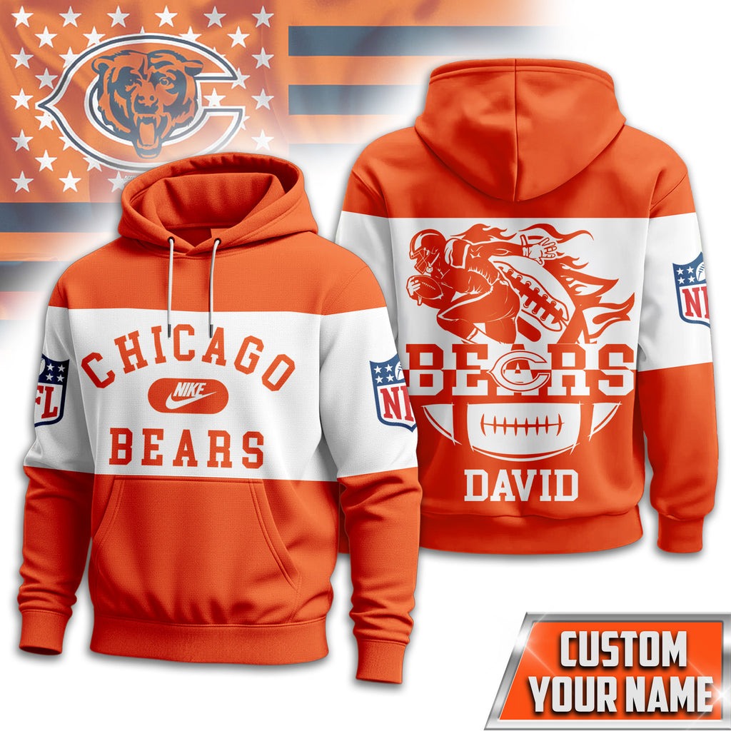 C.bears | Premium  Touchdown Spirit Personalized Hoodie Nf1