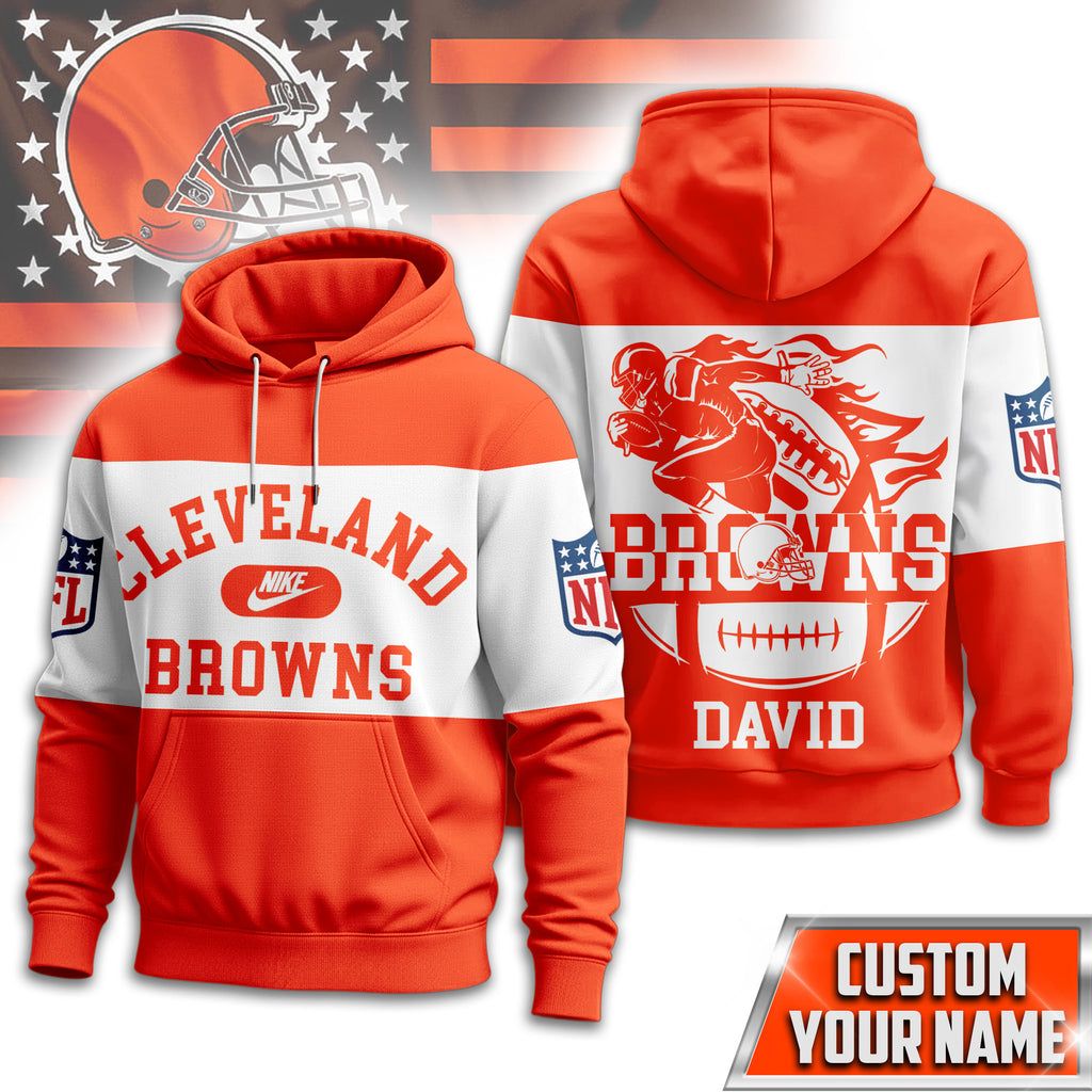 C.browns | Premium  Touchdown Spirit Personalized Hoodie Nf1