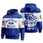B.bills | Premium  Touchdown Spirit Personalized Hoodie Nf1