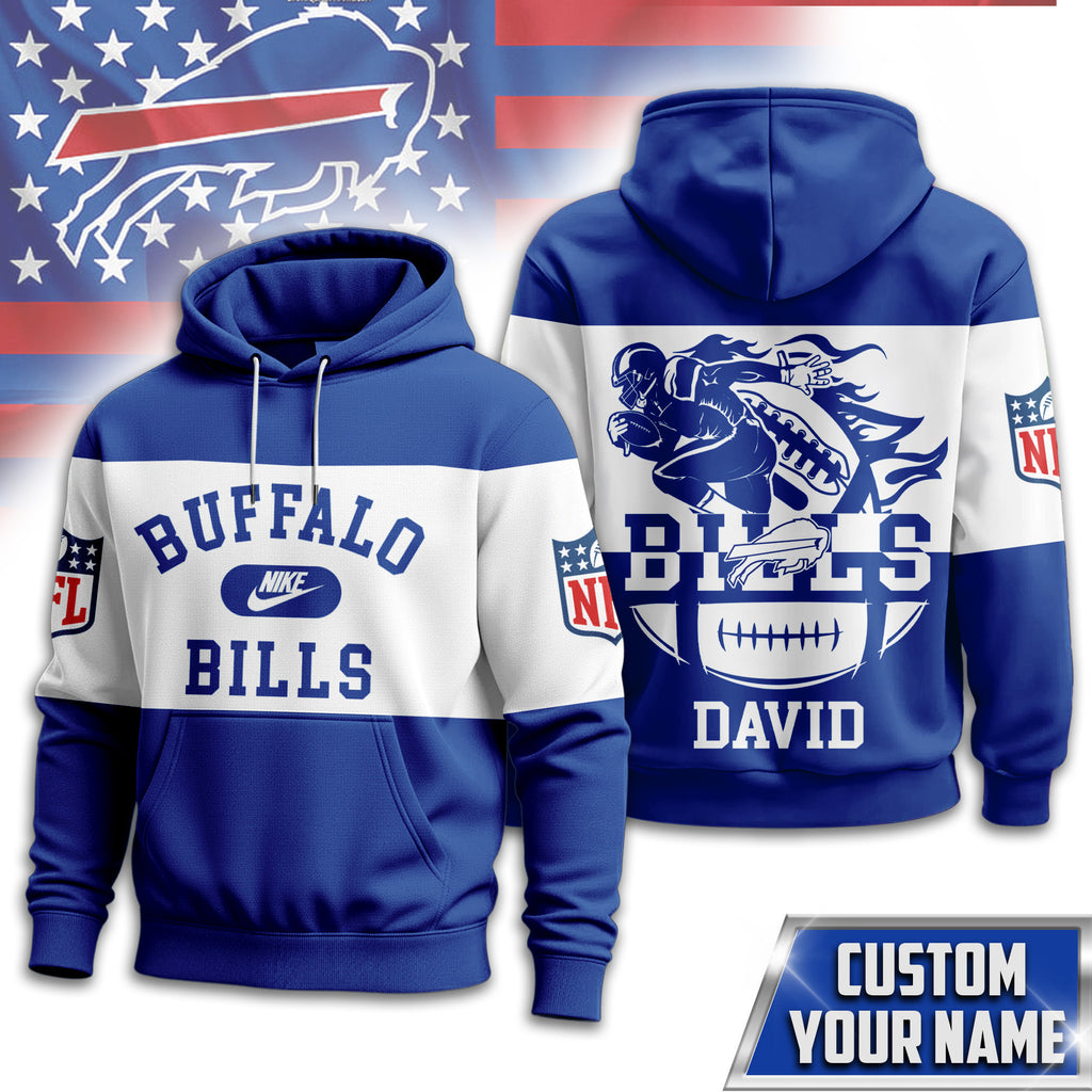 B.bills | Premium  Touchdown Spirit Personalized Hoodie Nf1