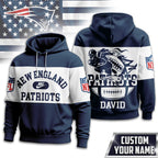 Ne.patriots | Premium  Touchdown Spirit Personalized Hoodie Nf1