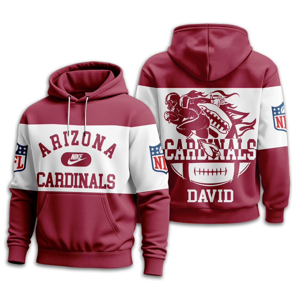 A.cardinals | Premium  Touchdown Spirit Personalized Hoodie Nf1