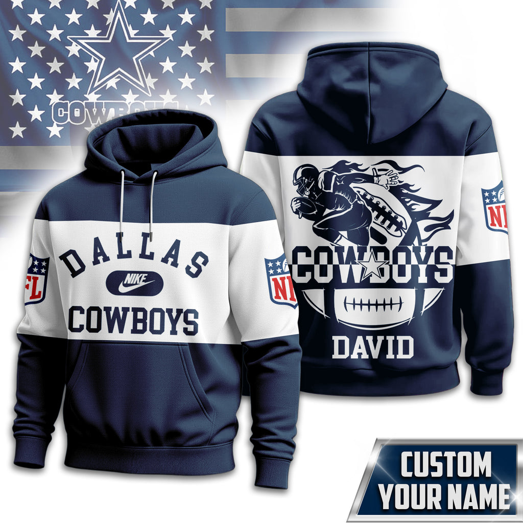 D.cowboys | Premium  Touchdown Spirit Personalized Hoodie Nf1