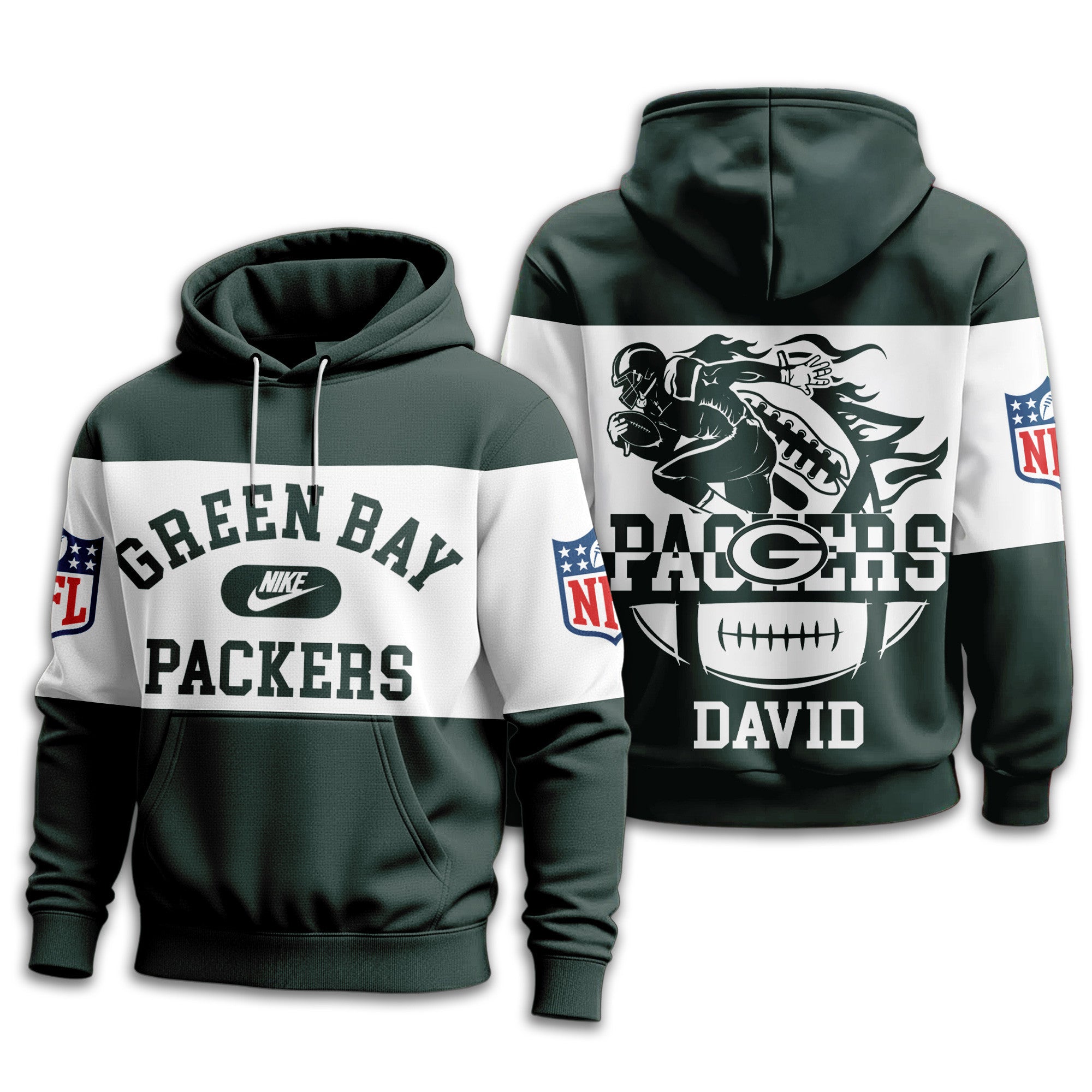 Gb.packers | Premium  Touchdown Spirit Personalized Hoodie Nf1