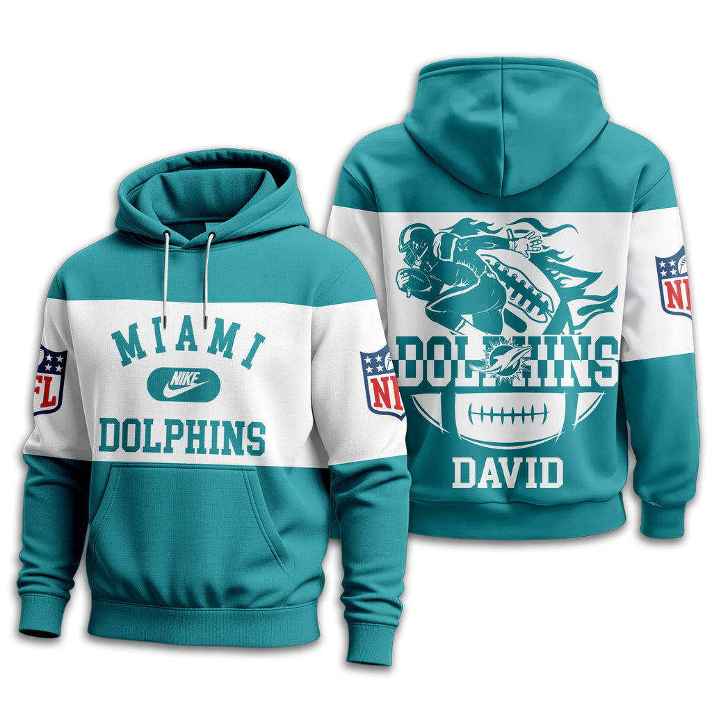 M.dolphins | Premium  Touchdown Spirit Personalized Hoodie Nf1