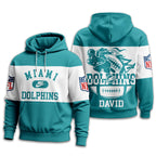 M.dolphins | Premium  Touchdown Spirit Personalized Hoodie Nf1