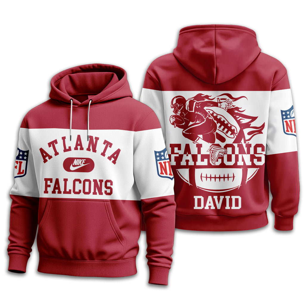 A.falcons | Premium  Touchdown Spirit Personalized Hoodie Nf1
