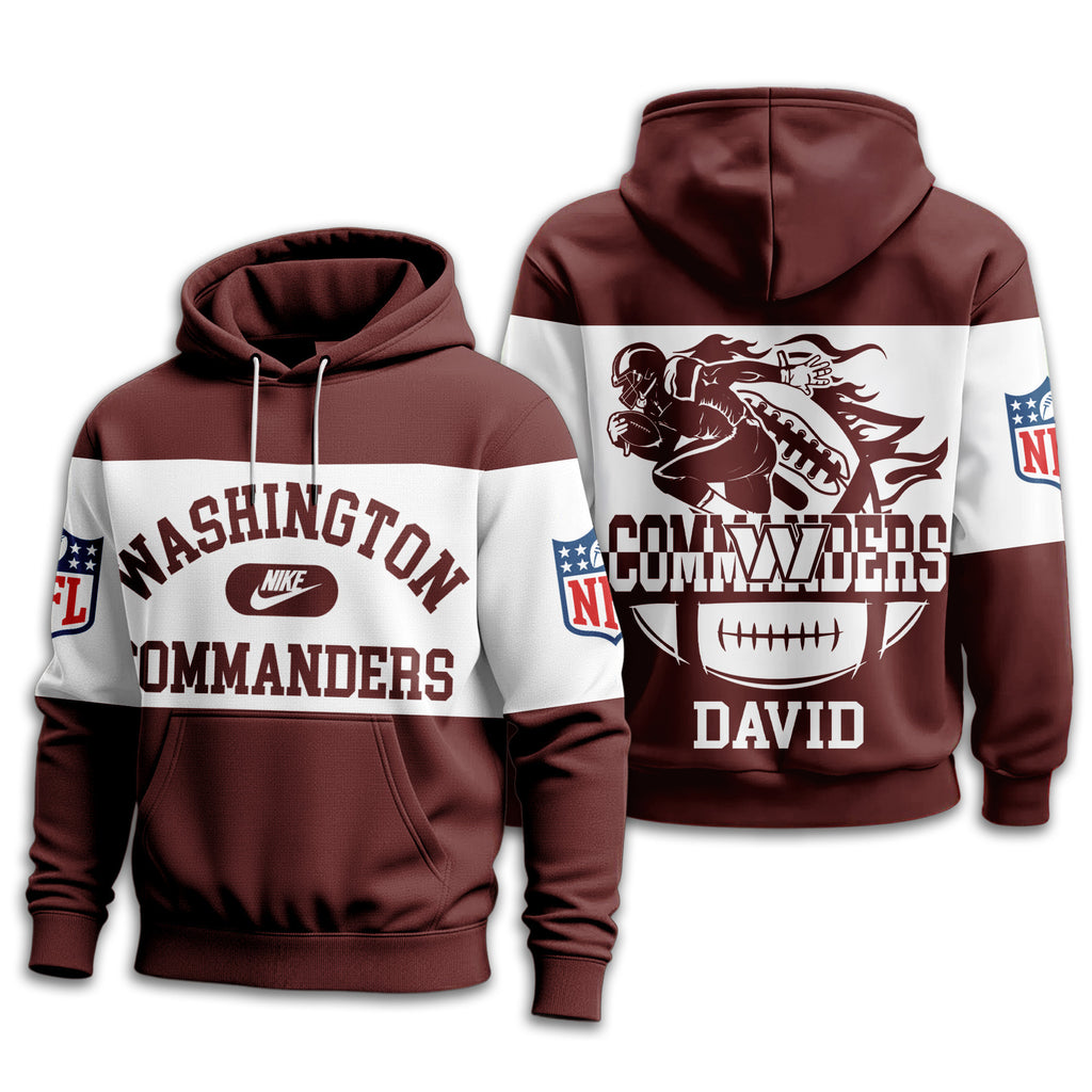 W.commanders | Premium  Touchdown Spirit Personalized Hoodie Nf1