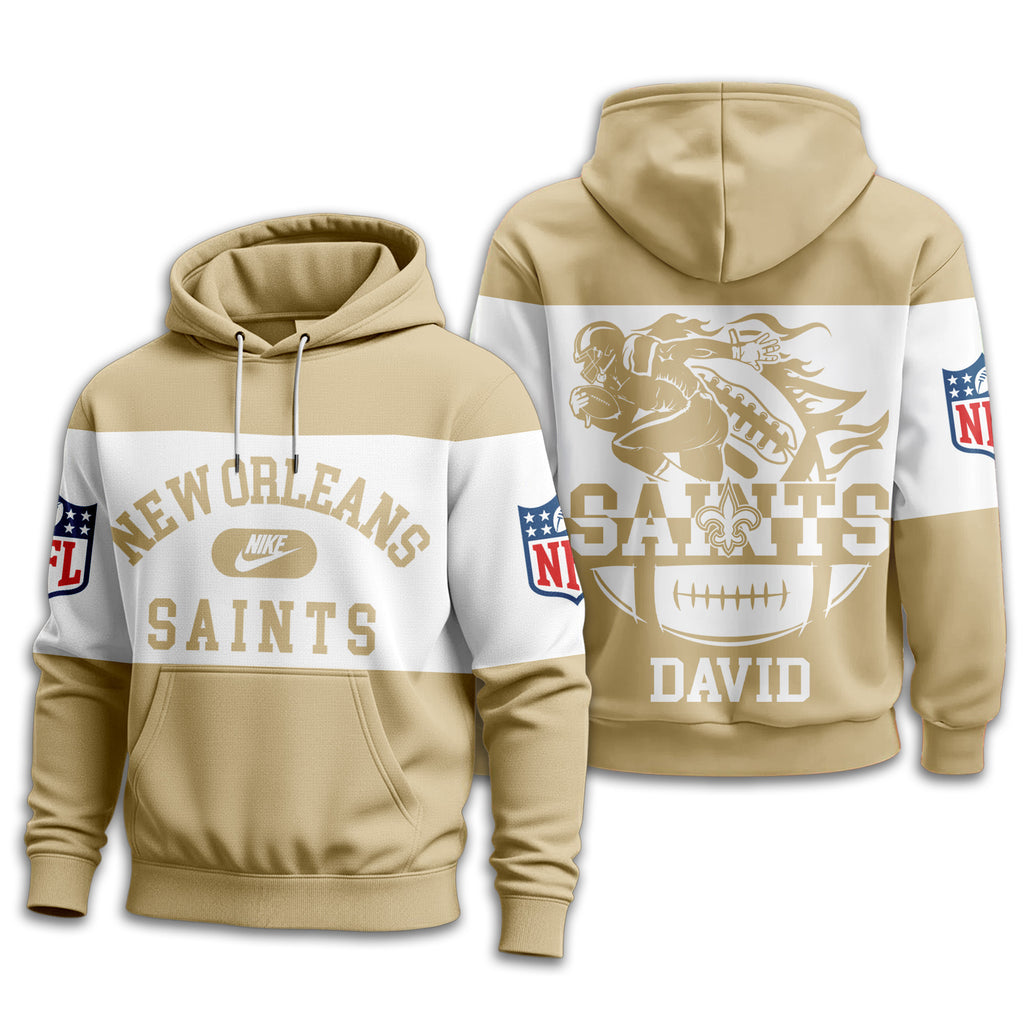 No.saints | Premium  Touchdown Spirit Personalized Hoodie Nf1