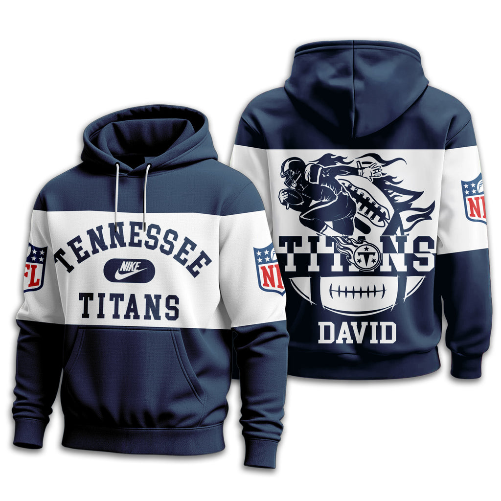 T.titans | Premium  Touchdown Spirit Personalized Hoodie Nf1