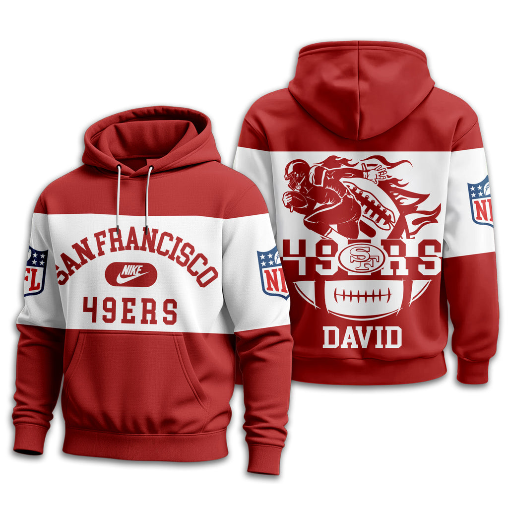 Sf.49ers | Premium  Touchdown Spirit Personalized Hoodie Nf1