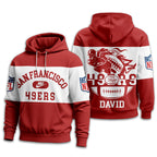 Sf.49ers | Premium  Touchdown Spirit Personalized Hoodie Nf1