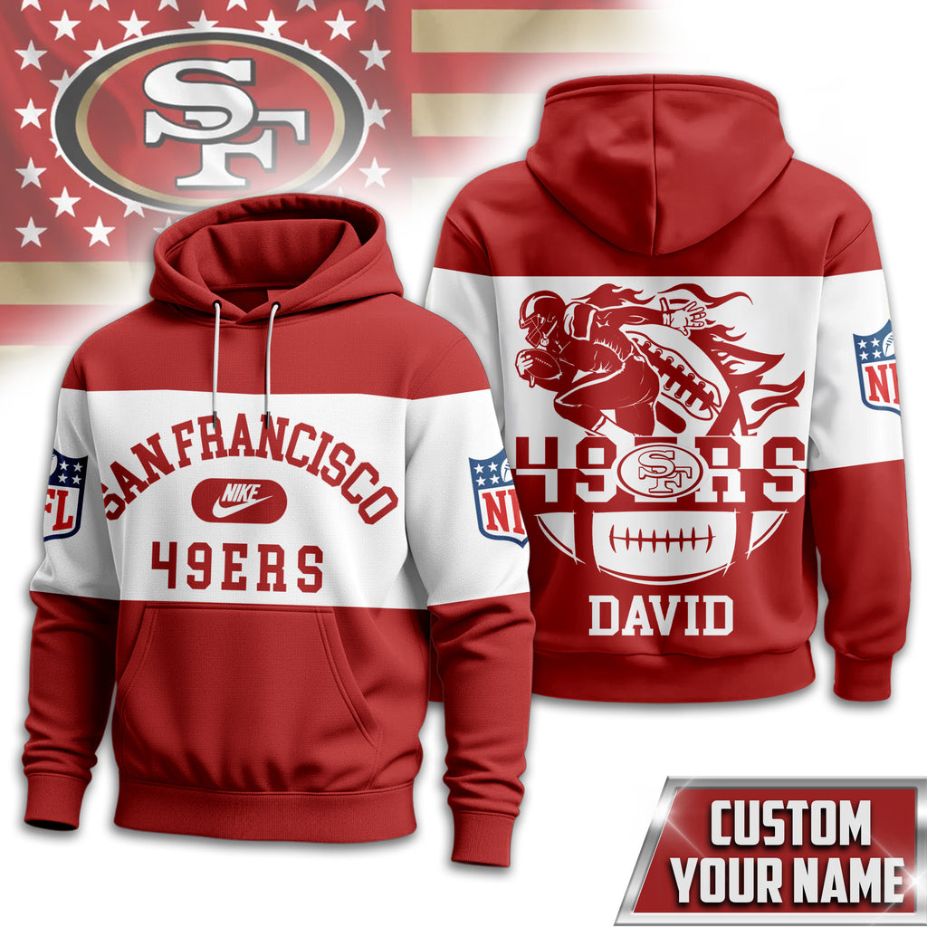 Sf.49ers | Premium  Touchdown Spirit Personalized Hoodie Nf1