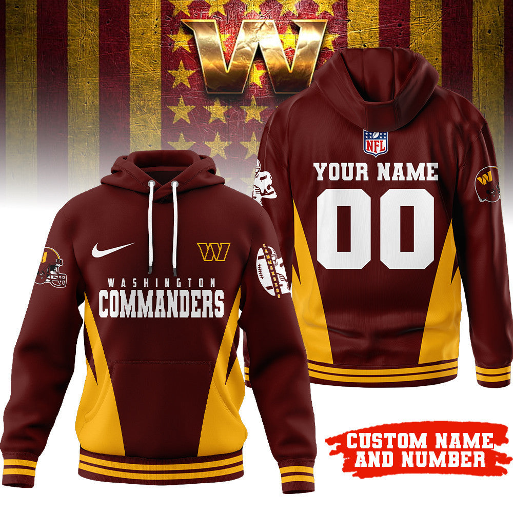 W.commanders | Premium  Personalized Fan Hoodie Nf1