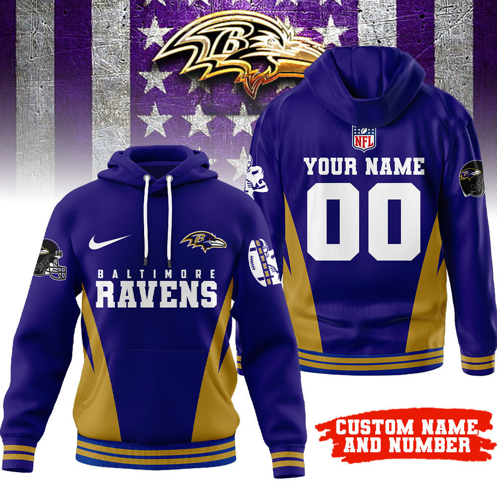 B.ravens | Premium  Personalized Fan Hoodie Nf1
