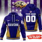 B.ravens | Premium  Personalized Fan Hoodie Nf1