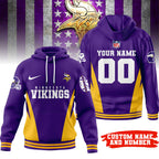 M.vikings | Premium  Personalized Fan Hoodie Nf1